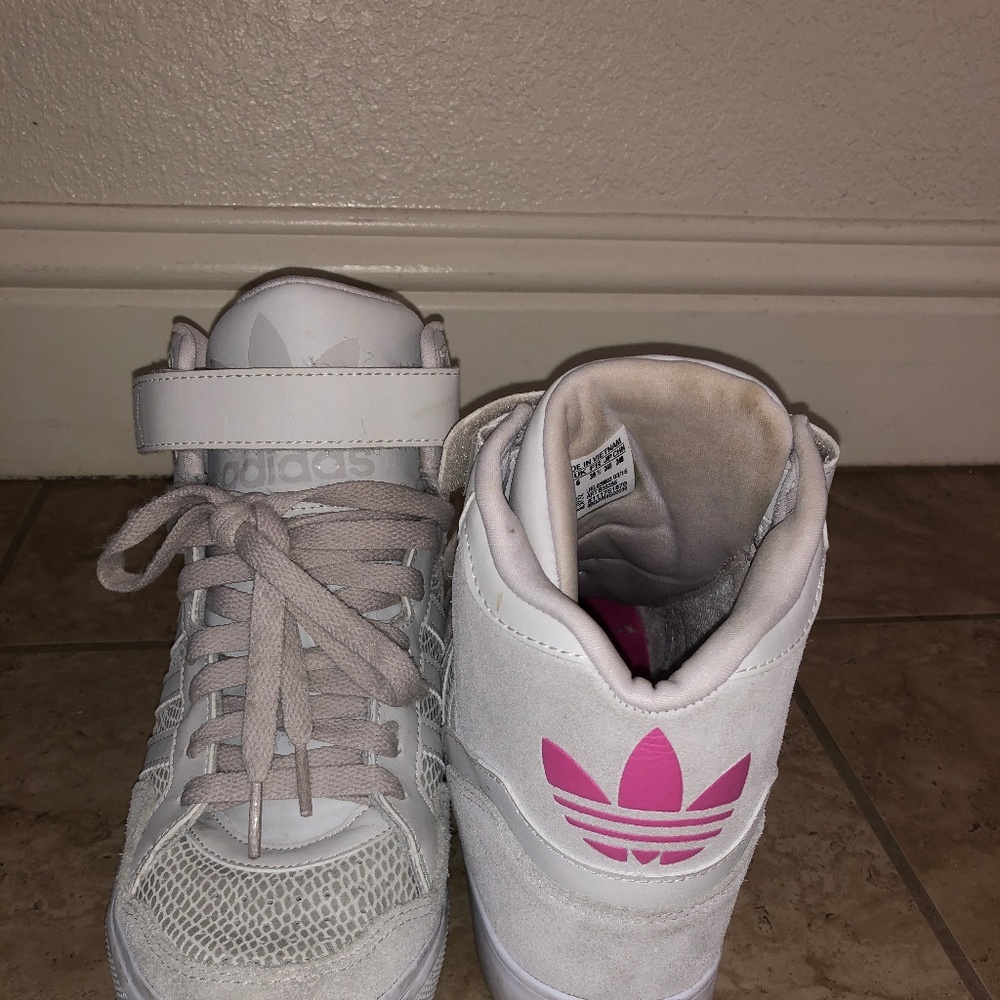 High top wedge adidas sneakers